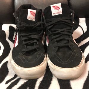 Vans size 13 | red and black